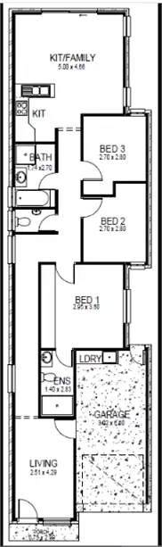 Floorplan of Homely house listing, Lot 2/42 La Perouse Avenue, Flinders Park SA 5025