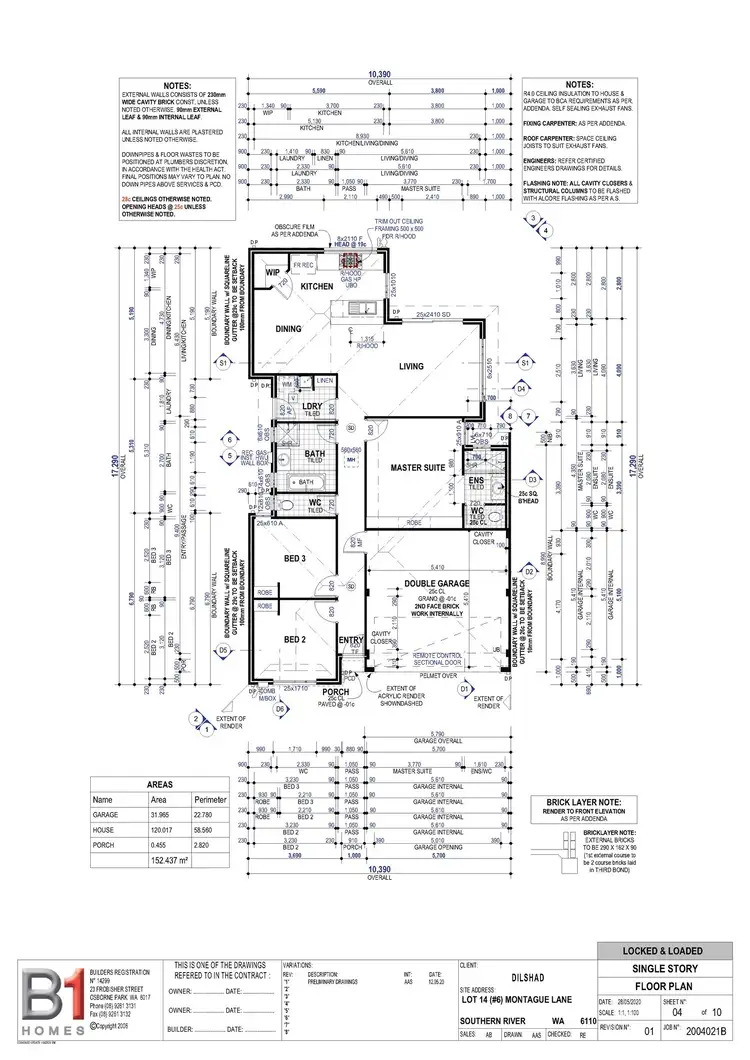 Floorplan of Homely house listing, 6 Montague Lan, Southern River WA 6110
