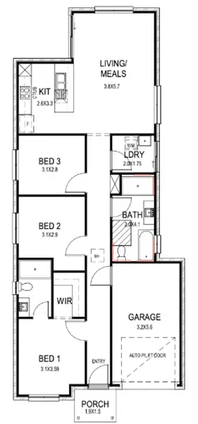 Floorplan of Homely house listing, Lot 357 Mandorla Boulevard, Munno Para Downs SA 5115
