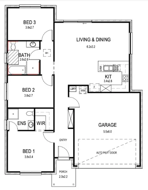 Floorplan of Homely house listing, Lot 59 Gumeracha Road, O'sullivan Beach SA 5166