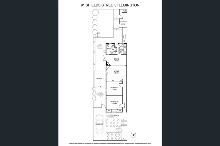 Floorplan of Homely house listing, 91 Shields St, Flemington VIC 3031