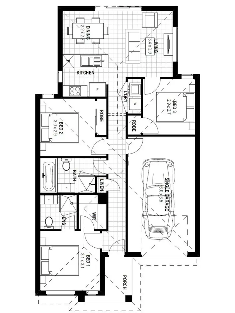 Floorplan of Homely house listing, Address available on request