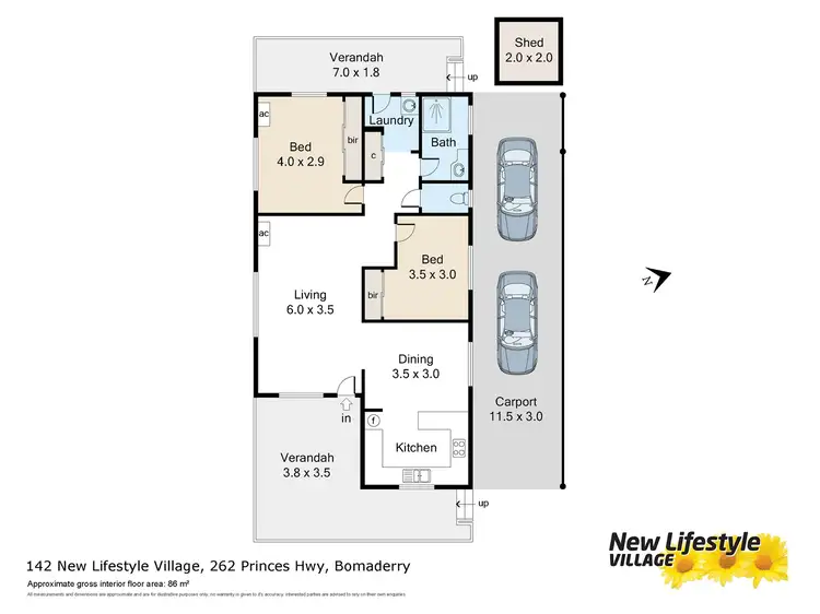 Floorplan of Homely house listing, 142/262 Princes Highway, Bomaderry NSW 2541