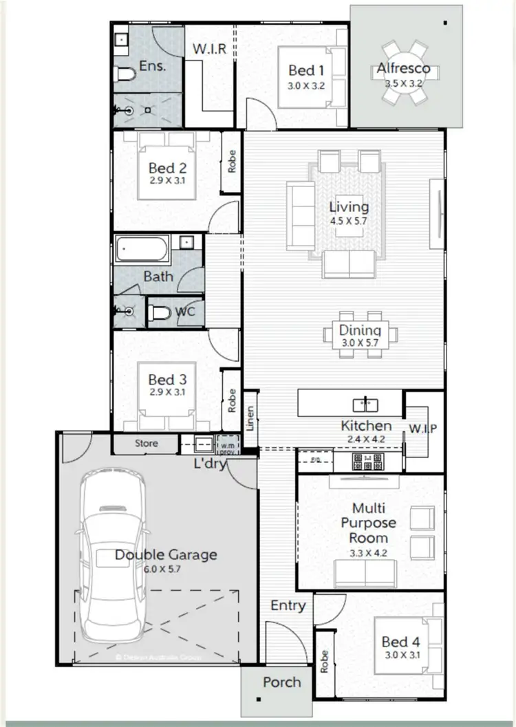 Floorplan of Homely house listing, 65 Trigona Drive, Ripley QLD 4306