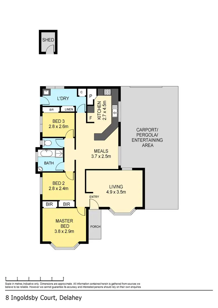 Floorplan of Homely house listing, 8 Ingoldsby Court, Delahey VIC 3037