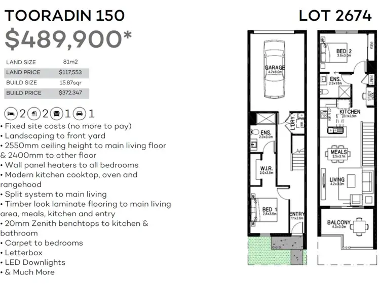 Floorplan of Homely townhouse listing, Address available on request
