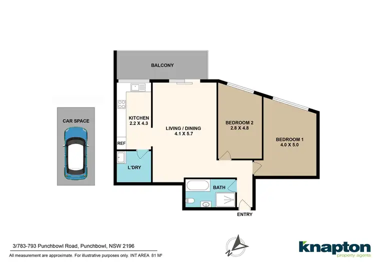 Floorplan of Homely unit listing, 3/783 - 793 Punchbowl Road, Punchbowl NSW 2196