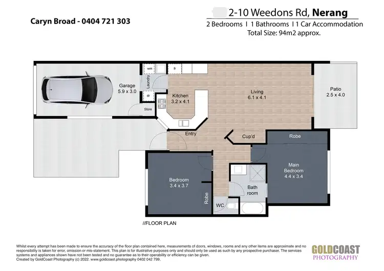 Floorplan of Homely villa listing, 30/2-10 Weedons Road, Nerang QLD 4211