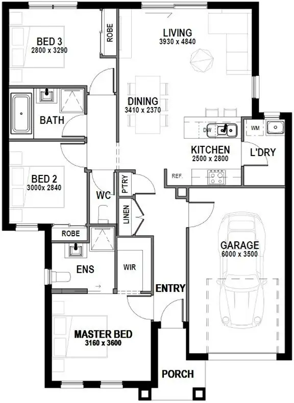 Floorplan of Homely house listing, Lot 710 Basilico Street, Clyde VIC 3978