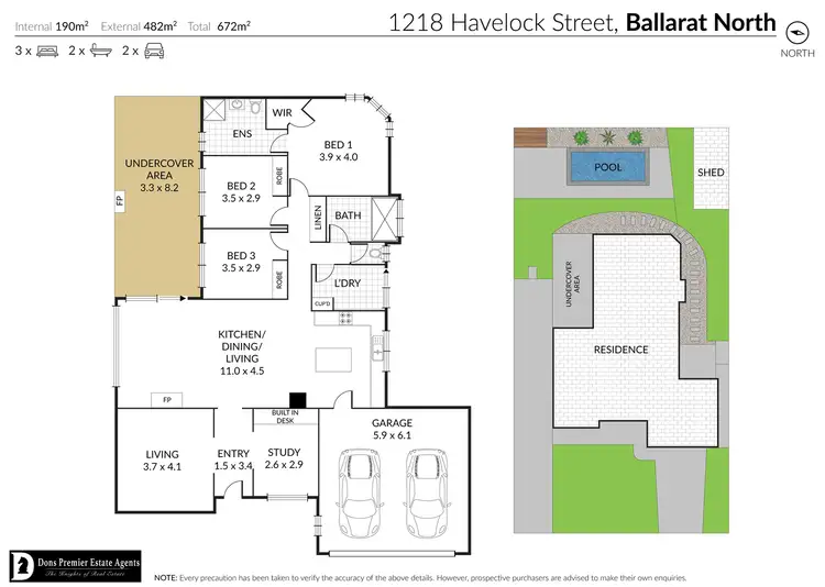 Floorplan of Homely house listing, 1218 Havelock Street, Ballarat North VIC 3350