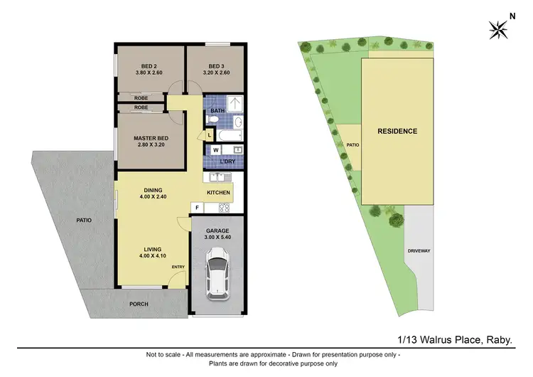 Floorplan of Homely house listing, 1/13 Walrus Place, Raby NSW 2566