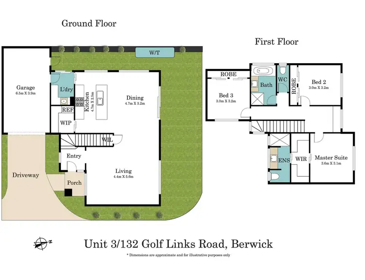 Floorplan of Homely house listing, Unit 3/132 Golf Links Road, Berwick VIC 3806