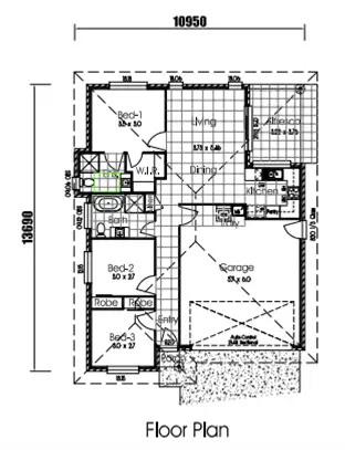 Floorplan of Homely house listing, Lot 266 Honeysuckle Circuit, Collingwood Park QLD 4301