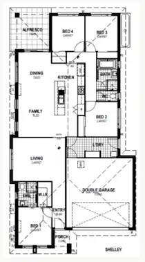 Floorplan of Homely house listing, Lot 407/46 Lilac Avenue, Lochinvar NSW 2321