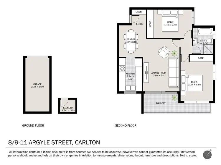 Floorplan of Homely unit listing, 8/9-11 Argyle Street, Carlton NSW 2218