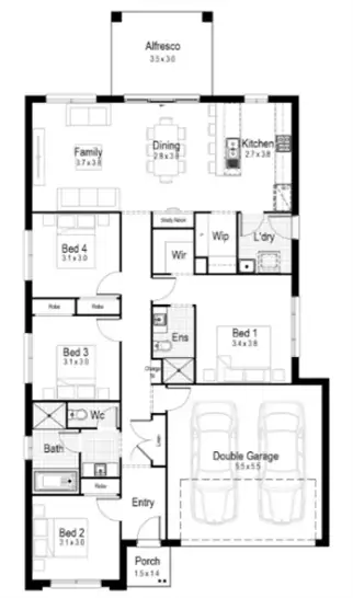 Floorplan of Homely house listing, Lot 956 Earl Avenue, Woongarrah NSW 2259