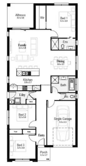 Floorplan of Homely house listing, Lot 985 Caladenia Road, Woongarrah NSW 2259