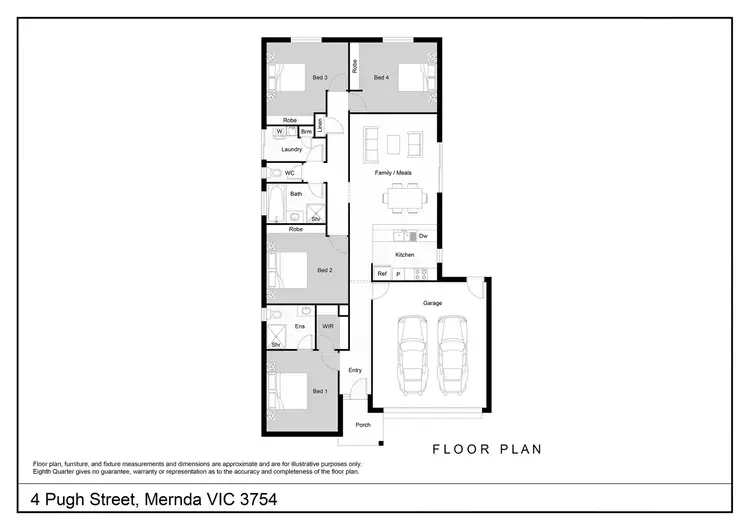Floorplan of Homely house listing, 4 Pugh Street, Mernda VIC 3754