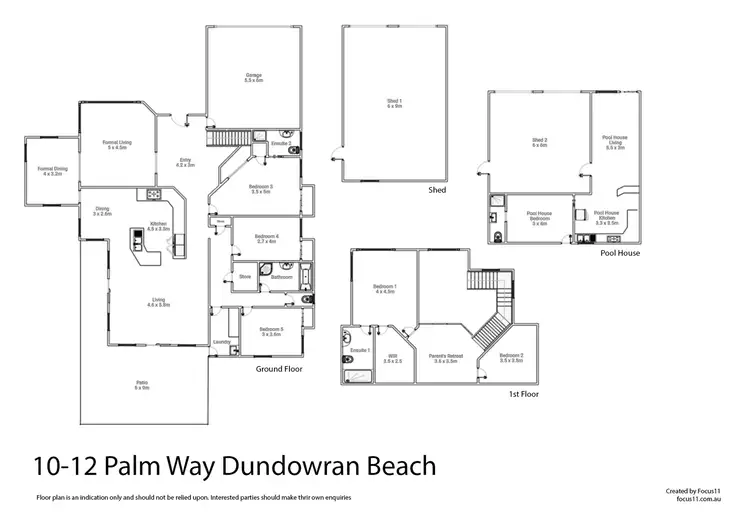 Floorplan of Homely house listing, 10-12 Palm Way, Dundowran Beach QLD 4655