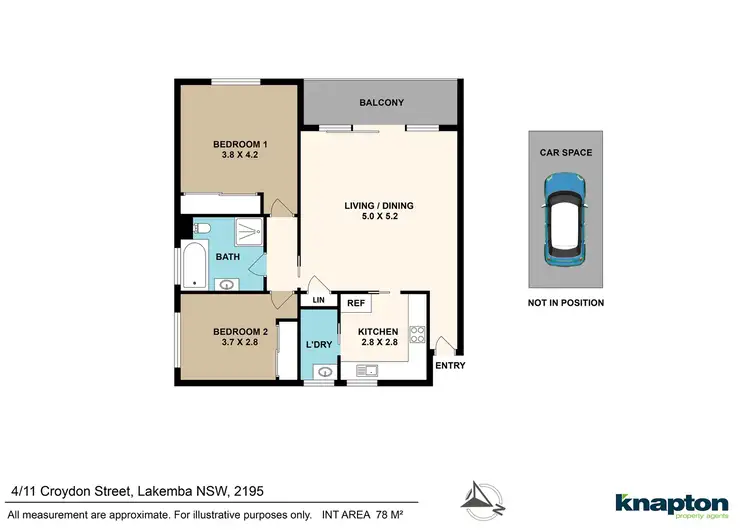 Floorplan of Homely unit listing, 4/11 Croydon Street, Lakemba NSW 2195