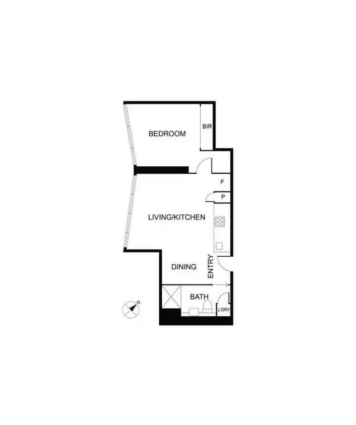 Floorplan of Homely apartment listing, 4106/60 A'Beckett St, Melbourne VIC 3000
