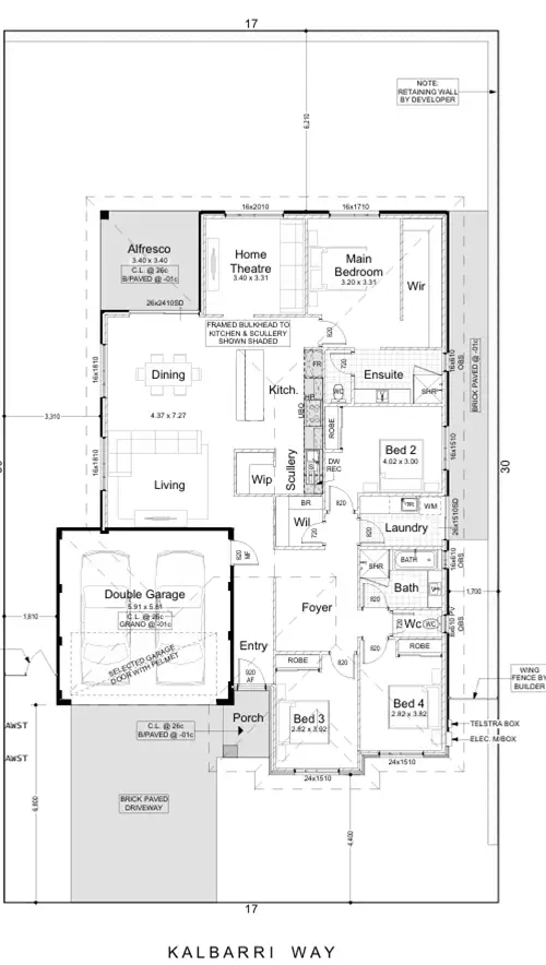 Floorplan of Homely house listing, 20 Kalbarri Way, Dawesville WA 6211