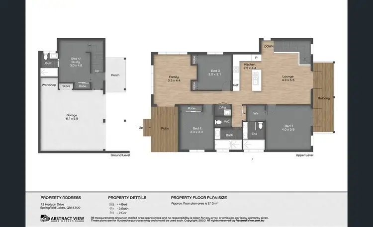 Floorplan of Homely house listing, 12 Horizon Drive, Springfield Lakes QLD 4300
