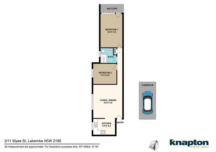 Floorplan of Homely unit listing, 2/11 Myee Street, Lakemba NSW 2195