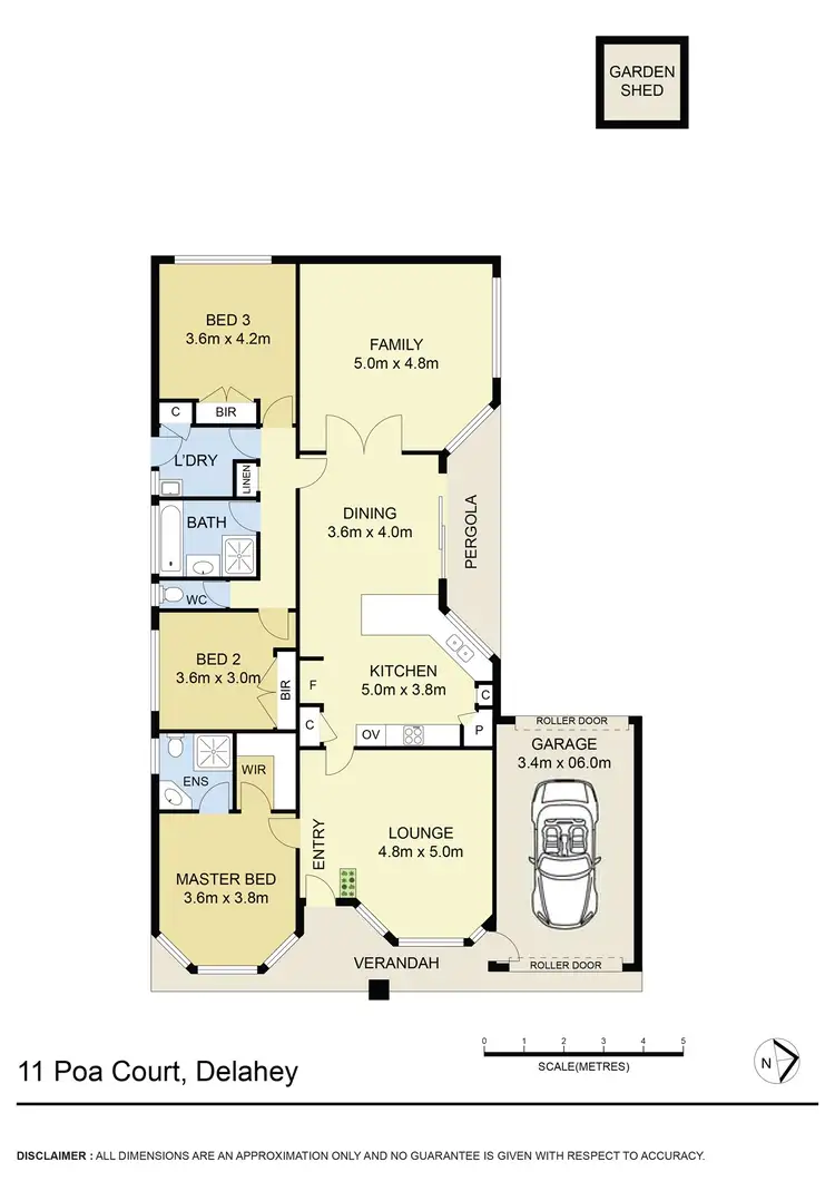 Floorplan of Homely house listing, 11 Poa Court, Delahey VIC 3037