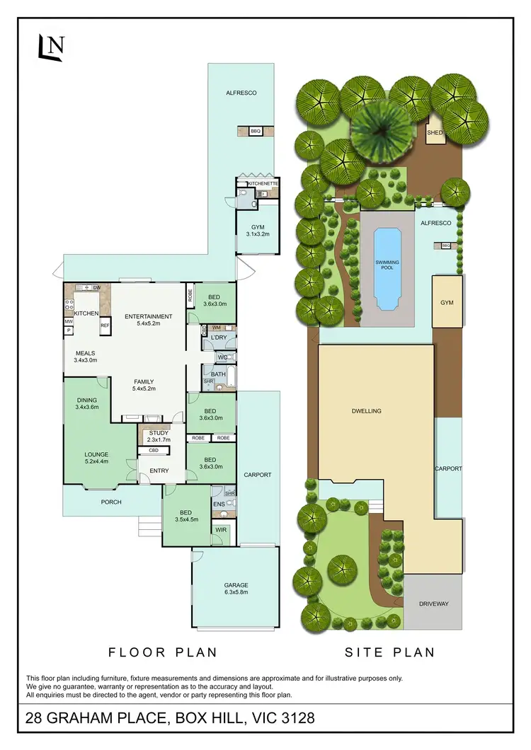 Floorplan of Homely house listing, 28 Graham Pl, Box Hill VIC 3128