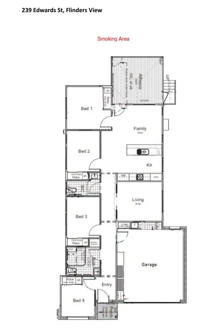 Floorplan of Homely house listing, 239 Edwards, Flinders View QLD 4305