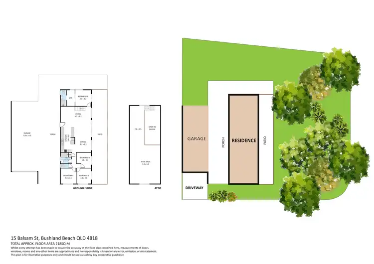 Floorplan of Homely house listing, 15 Balsam Street, Bushland Beach QLD 4818