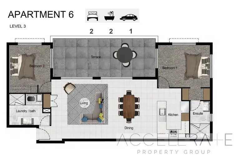 Floorplan of Homely apartment listing, 6/57 Rosemount Terrace, Windsor QLD 4030