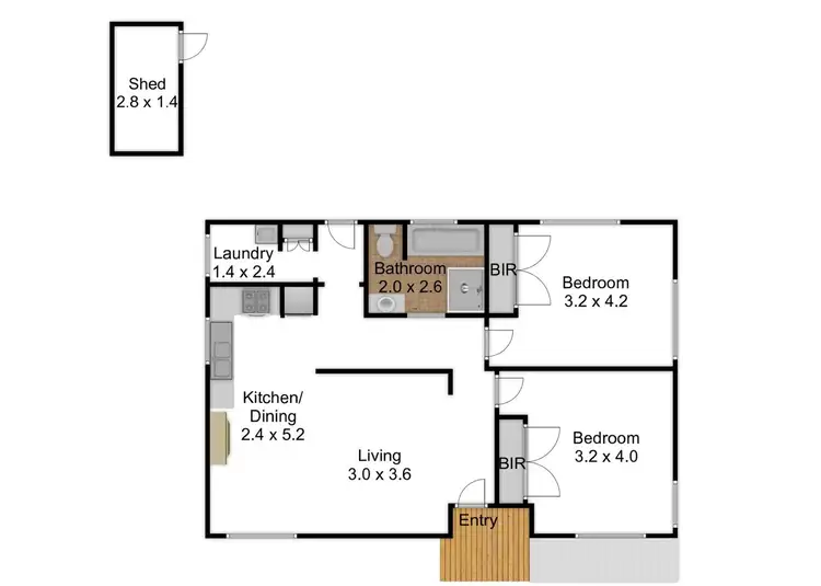 Floorplan of Homely house listing, 85 Robertson, Morwell VIC 3840