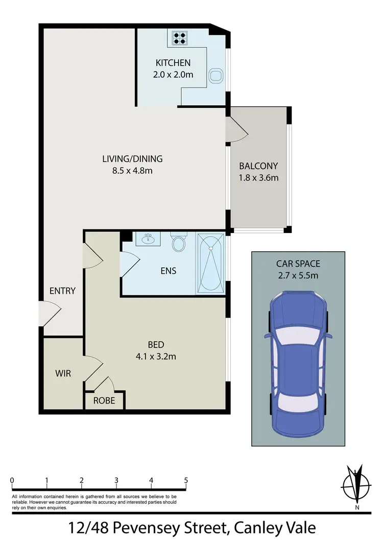 Floorplan of Homely apartment listing, 12/48-50 Pevensey Street, Canley Vale NSW 2166