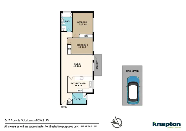 Floorplan of Homely unit listing, 6/17 Sproule Street, Lakemba NSW 2195