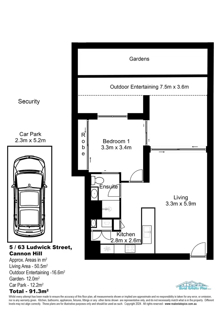 Floorplan of Homely apartment listing, 5/63 Ludwick Street, Cannon Hill QLD 4170
