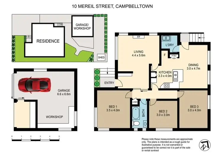 Floorplan of Homely house listing, 10 Mereil Street, Campbelltown NSW 2560