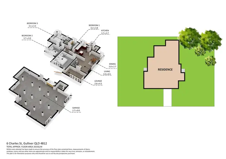 Floorplan of Homely house listing, 6 Charles Street, Gulliver QLD 4812