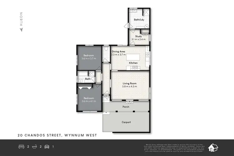Floorplan of Homely house listing, 20 Chandos Street, Wynnum West QLD 4178