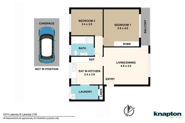 Floorplan of Homely unit listing, 4/274 Lakemba Street, Wiley Park NSW 2195