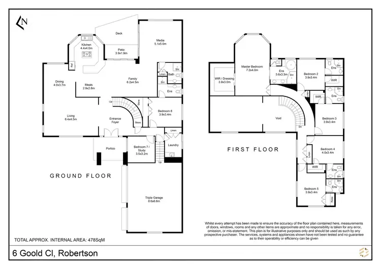 Floorplan of Homely house listing, 6 Goold Close, Robertson QLD 4109