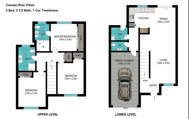 Floorplan of Homely townhouse listing, 39/266 Henty Drive, Redbank Plains QLD 4301