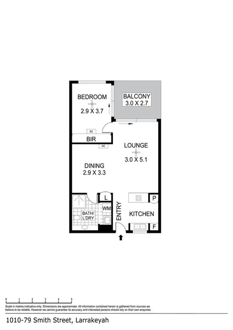 Floorplan of Homely apartment listing, 1010/79 Smith St, Darwin City NT 800