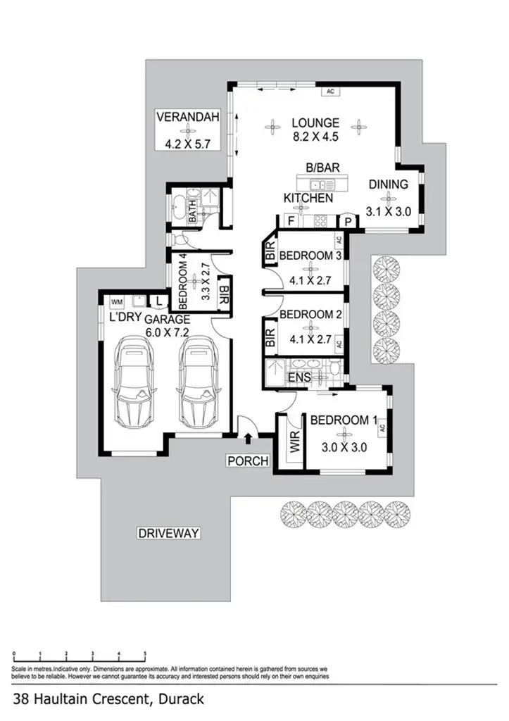 Floorplan of Homely house listing, 38 Haultain Cr, Durack NT 830