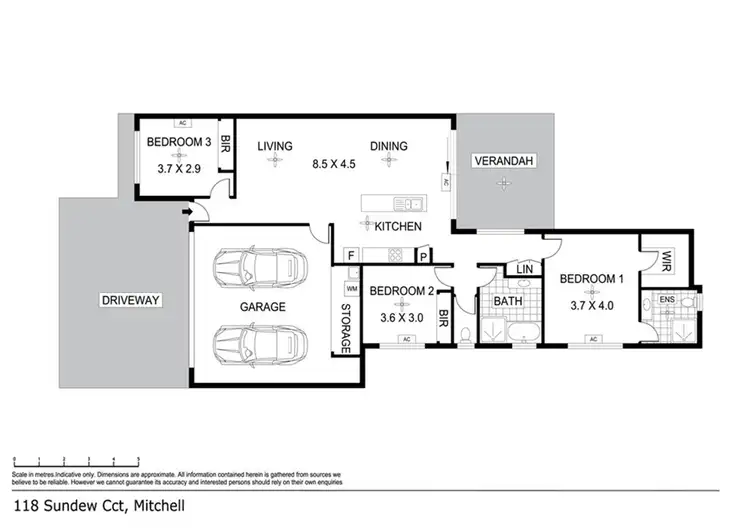 Floorplan of Homely house listing, 118 Sundew Cct, Zuccoli NT 832