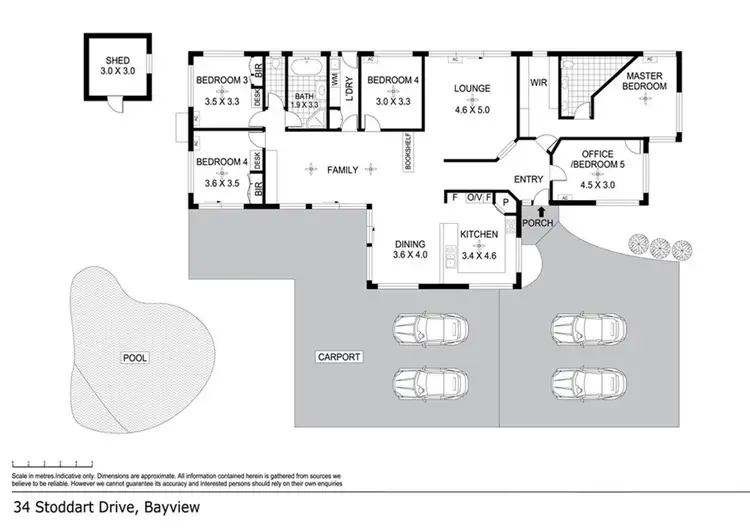 Floorplan of Homely house listing, 34 Stoddart Dr, Bayview NT 820