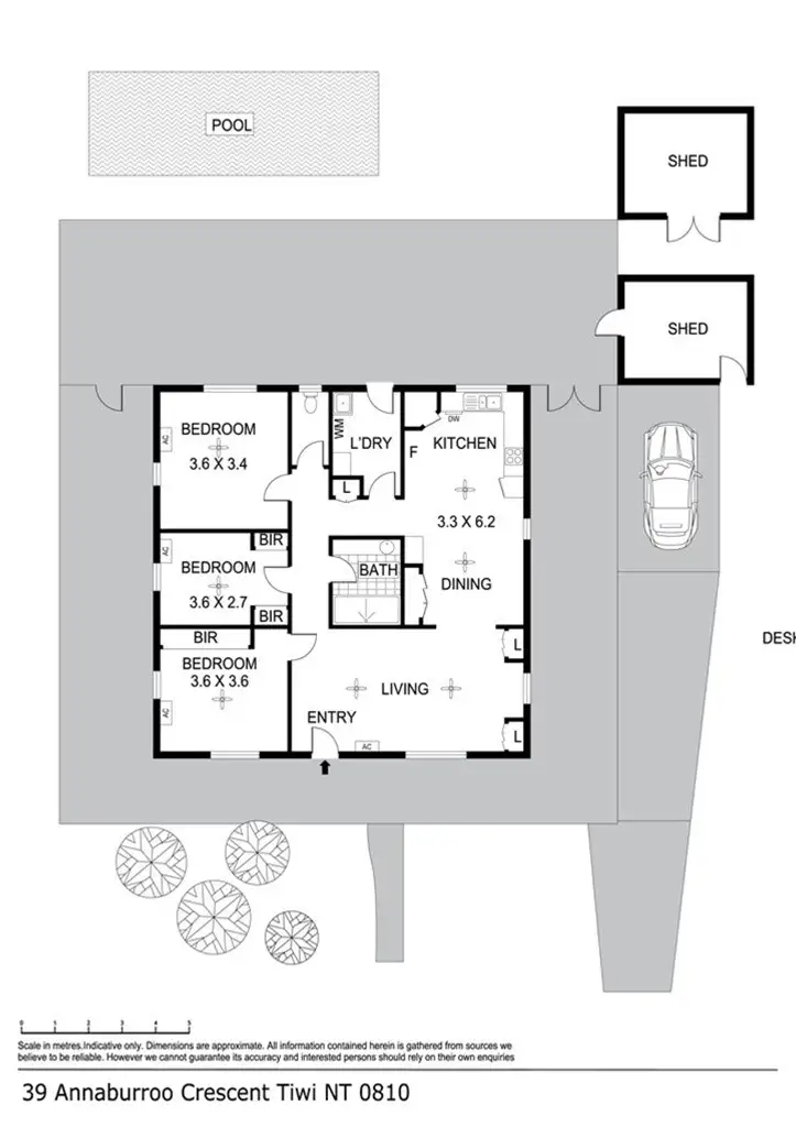 Floorplan of Homely house listing, 39 Annaburroo Cr, Tiwi NT 810