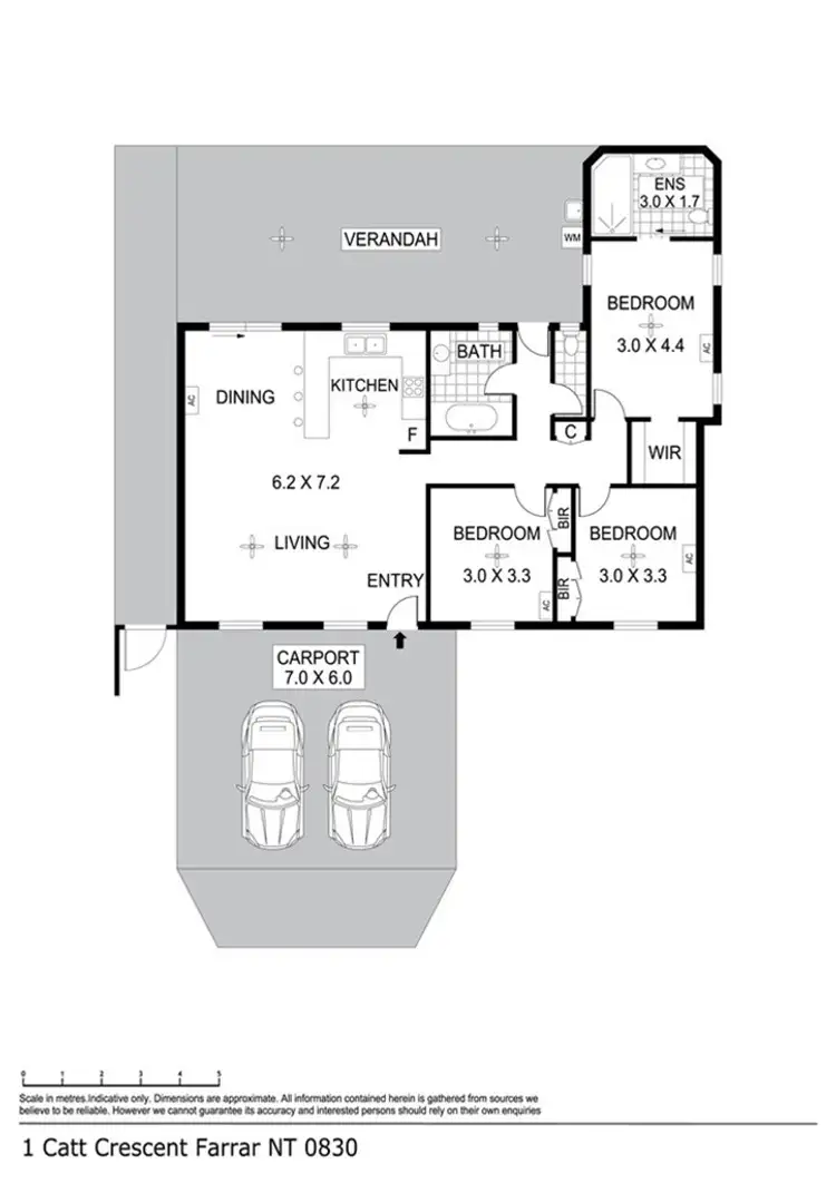 Floorplan of Homely house listing, 1 Catt Cr, Farrar NT 830