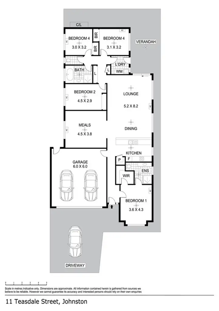 Floorplan of Homely house listing, 11 Teasdale St, Johnston NT 832